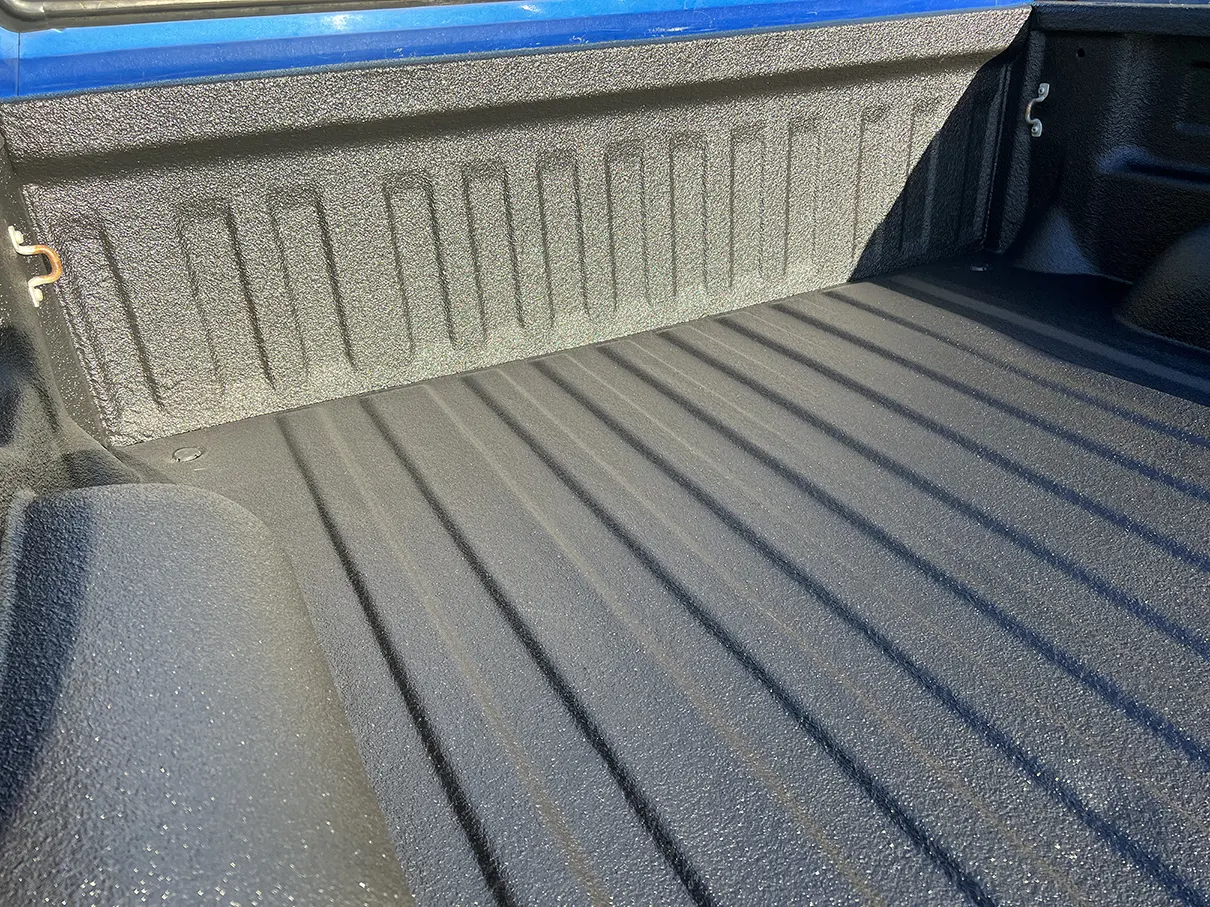 Blue Truck Bed spray on Bedliner 3.